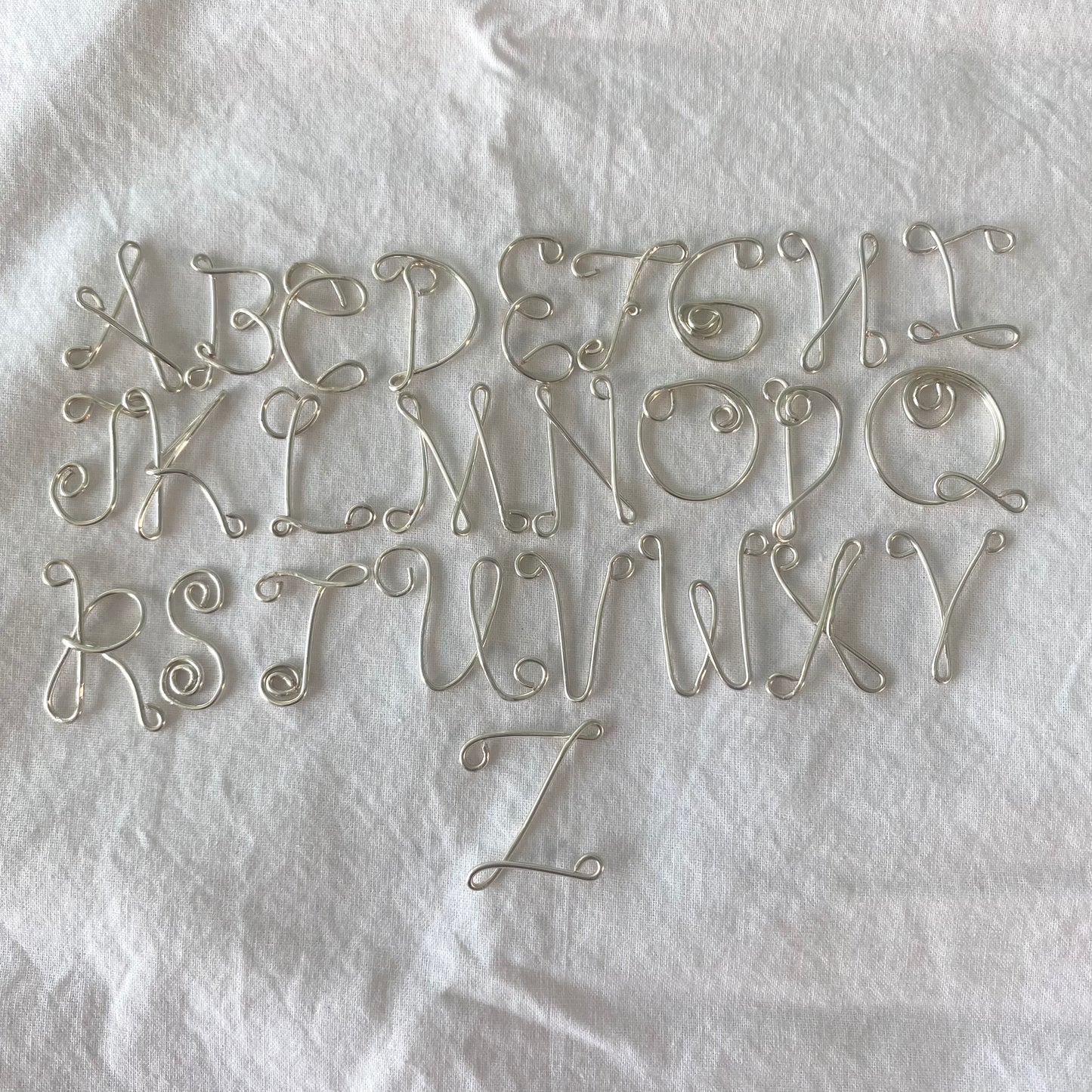 Custom Wire Initial Necklace