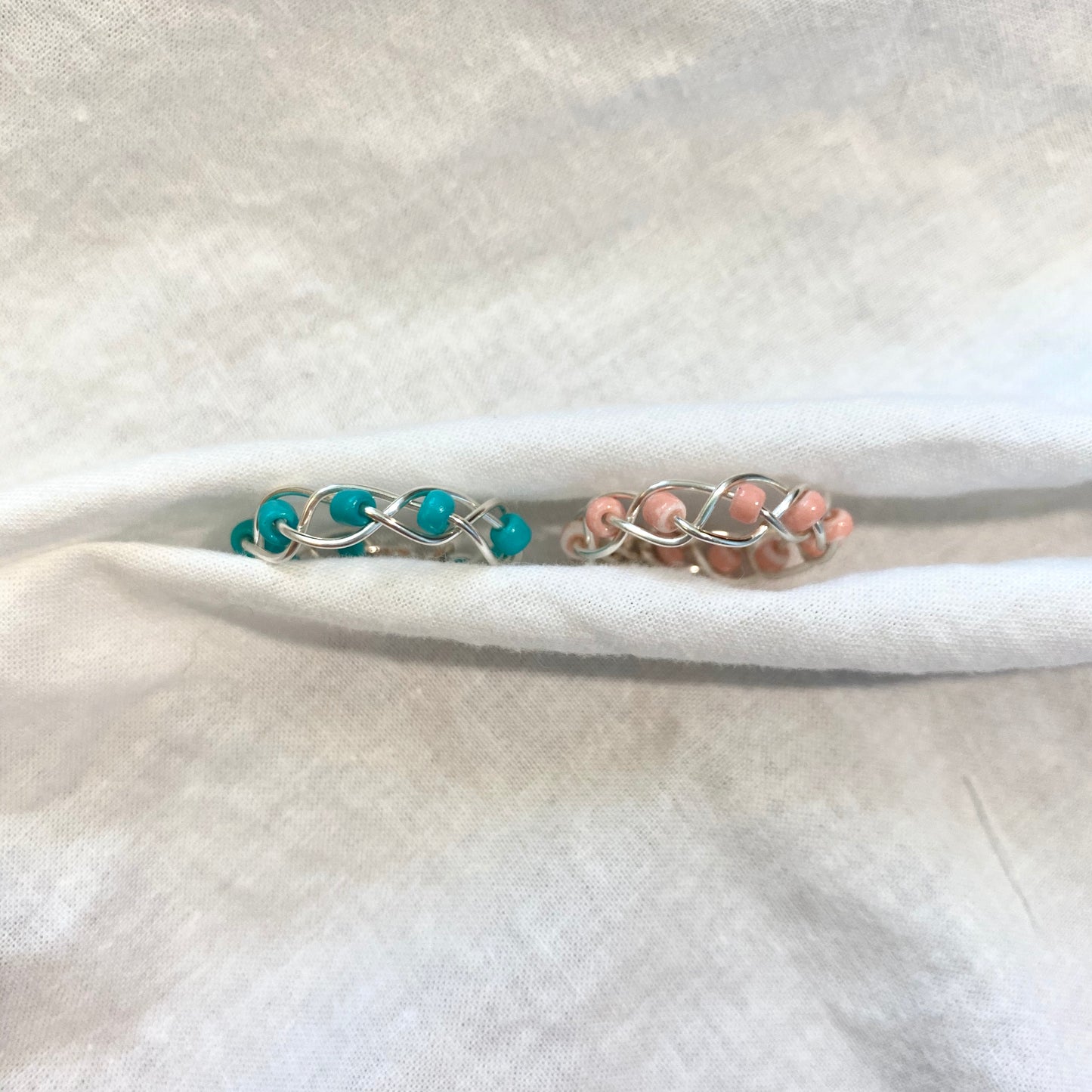 Beaded Braid Rings