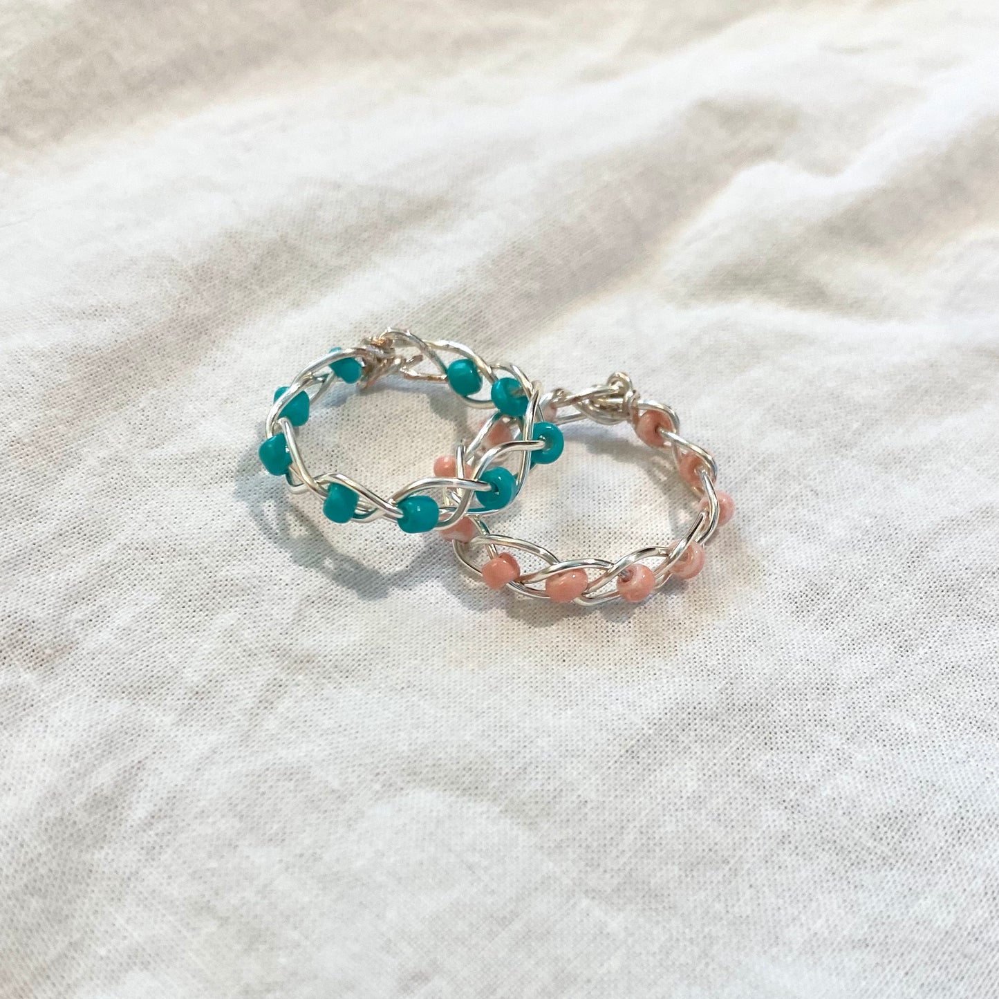 Beaded Braid Rings