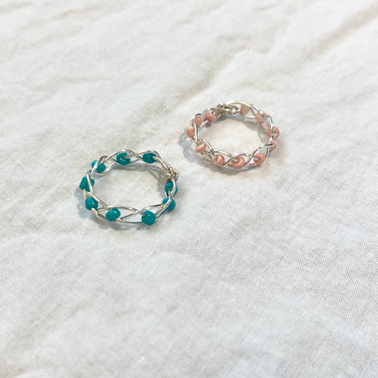 Beaded Braid Rings